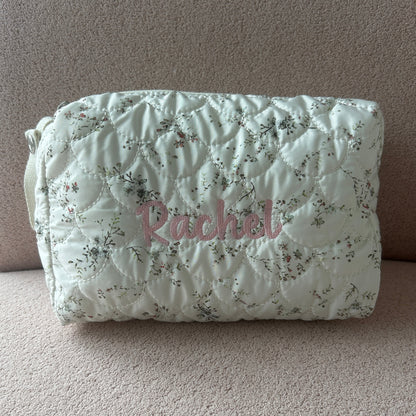 *NEW* Subtle Floral Pouch | Machine Embroidery