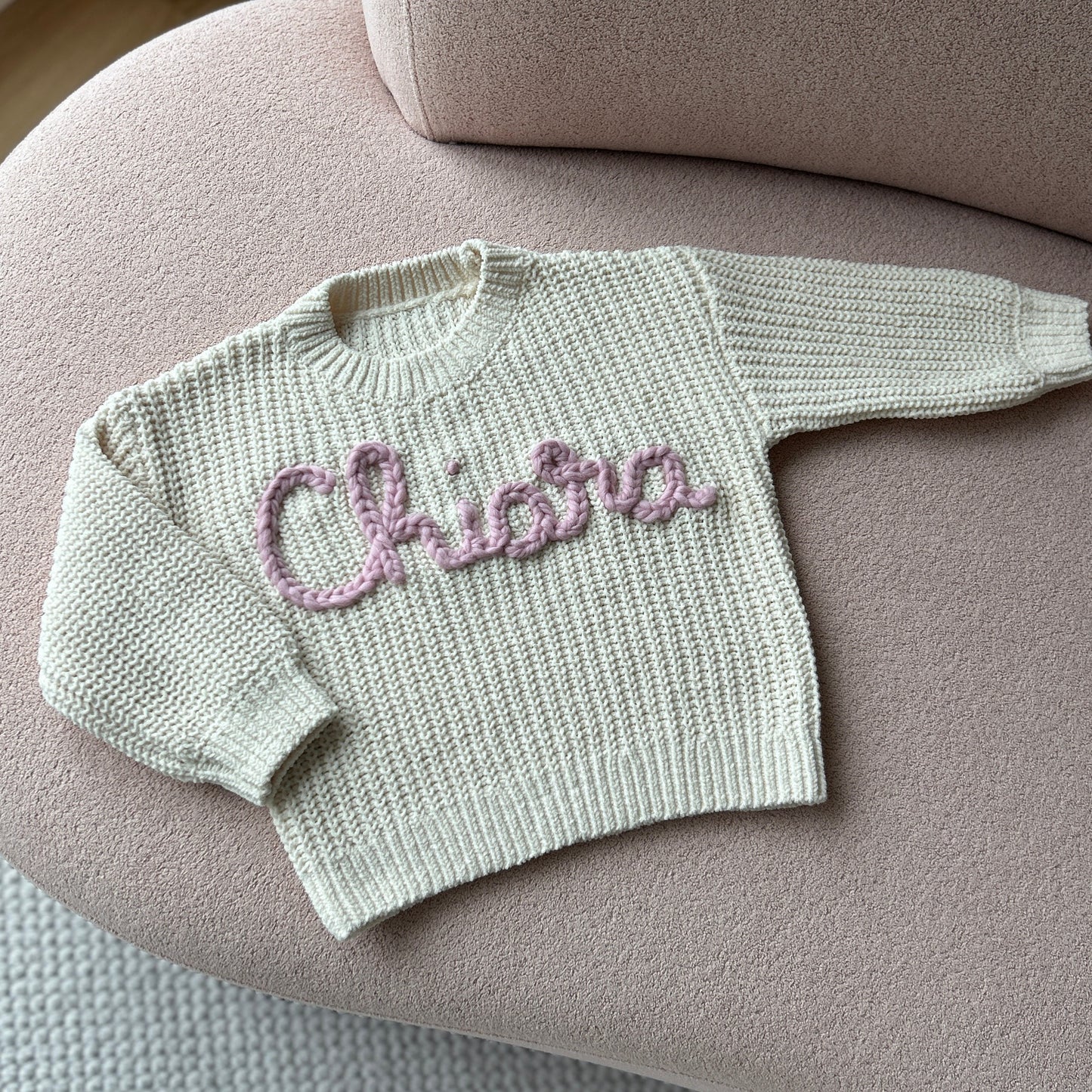 Ivory Chenille Lightweight Knit Sweater | 2-8 Years Old