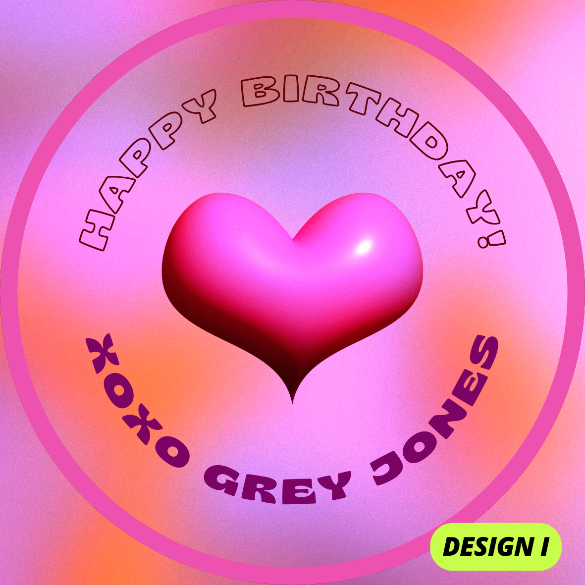 MINIMALISTIC THEME HAPPY BIRTHDAY STICKERS