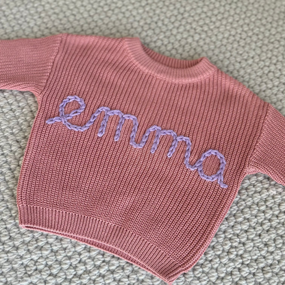 Blush Classic Sweater, Oversized Fit | 4T & 5T Available
